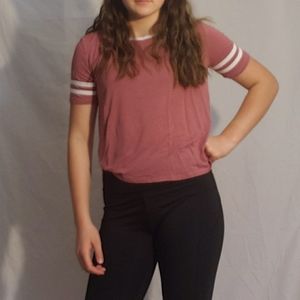 A white and pink top